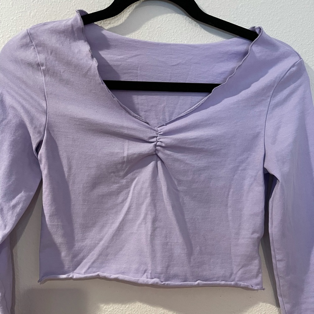 lettuce hem crop top